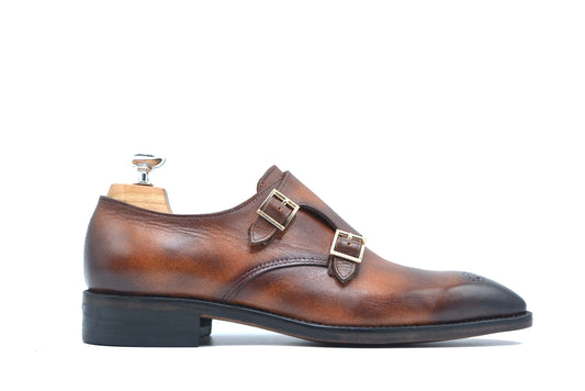 Double Monk Strap Dress Shoes