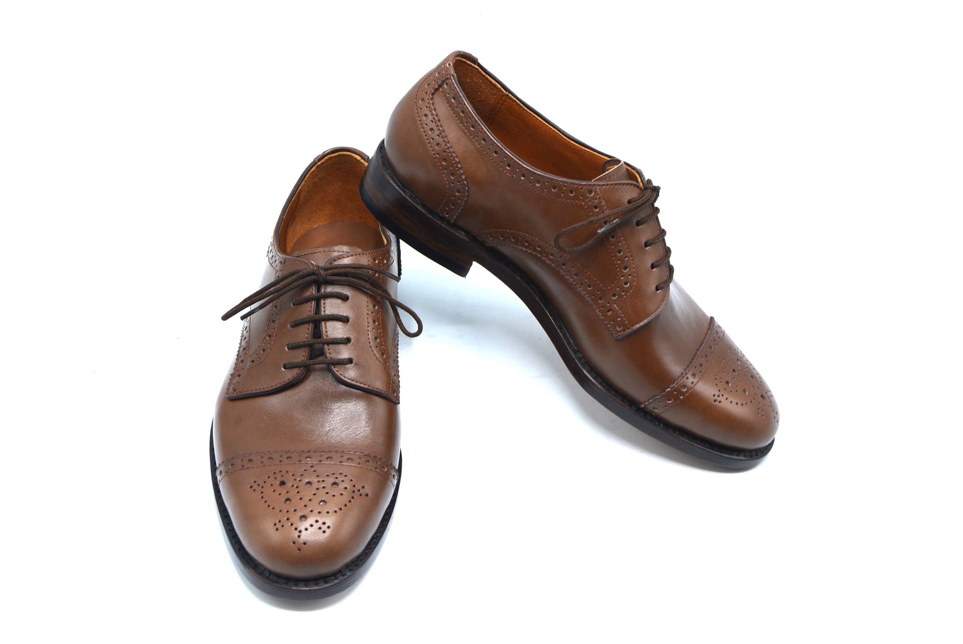 Derby Oxford Cap Toe Shoes