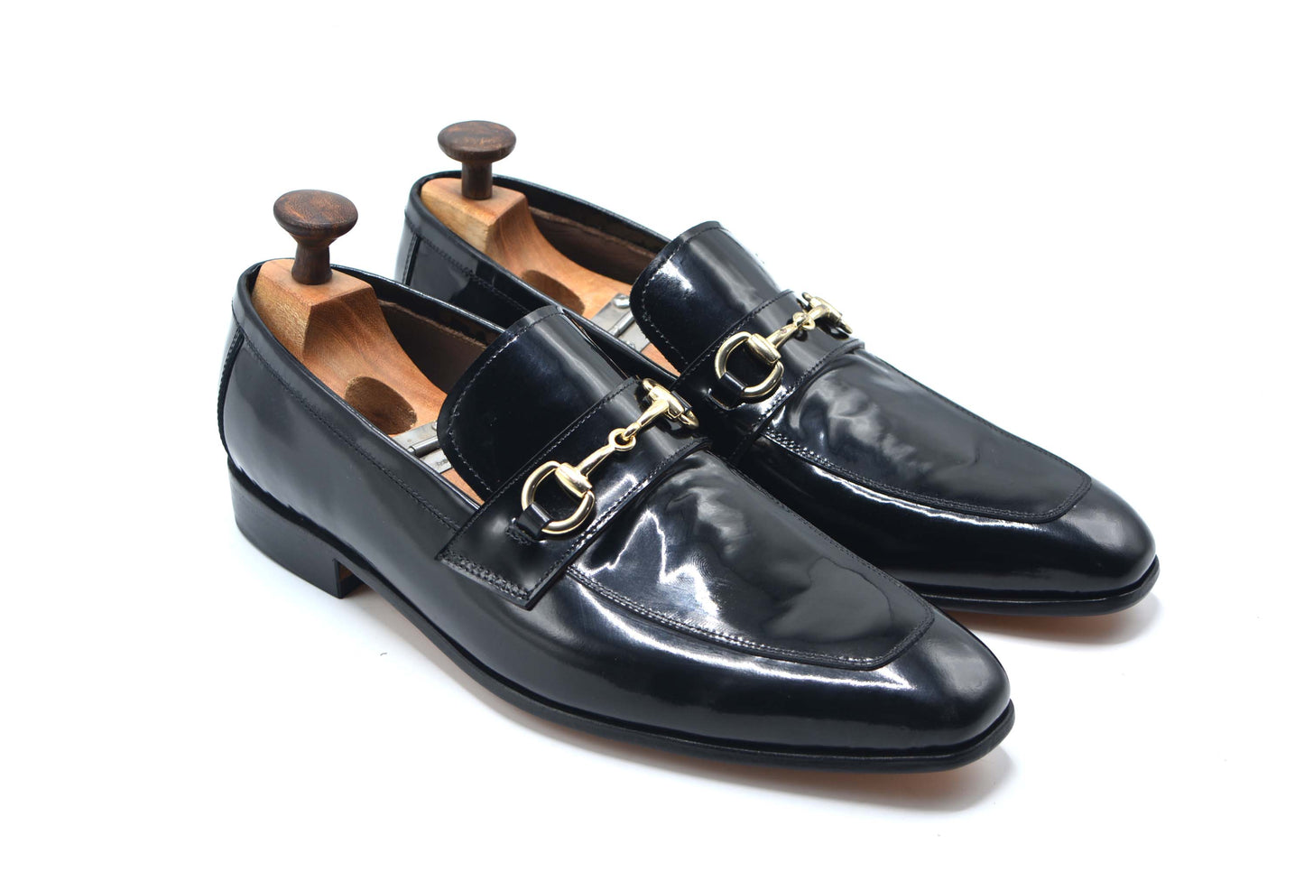 Patent Black Loafer Shoes