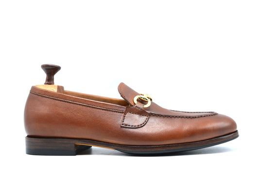 Brown Penny Loafer Shoes For Men