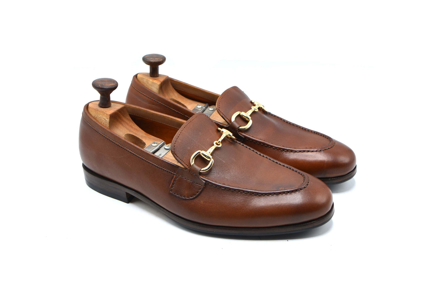 Brown Penny Loafer Shoes For Men