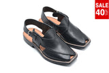 Peshawari Chappal Black