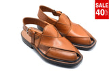 Classic Mustard Brown Peshawari Chappals