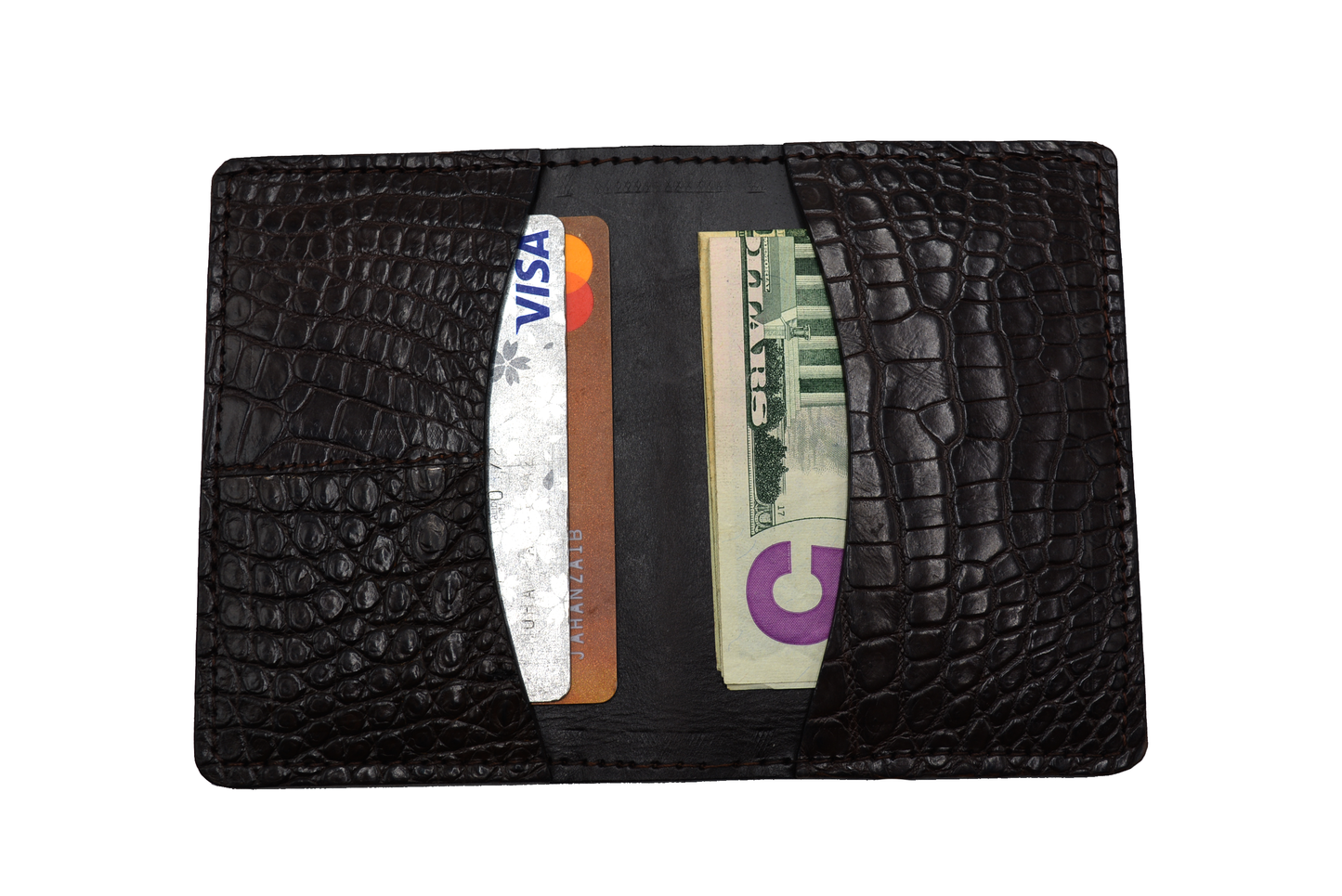 Crocodile Leather Card Holder